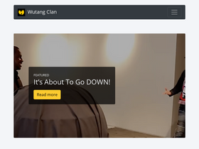 'wutangclan.net' screenshot