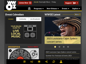 'wwoz.org' screenshot