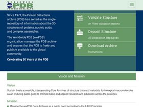 'wwpdb.org' screenshot