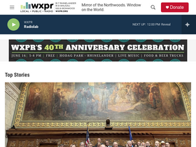 'wxpr.org' screenshot