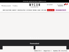 'wyconcosmetics.com' screenshot