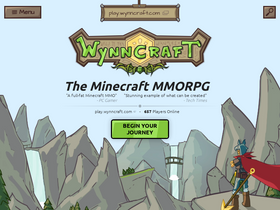 'wynncraft.com' screenshot