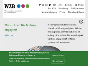'wzb.eu' screenshot