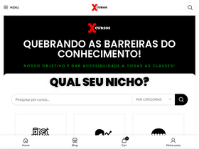 'xcursos.com' screenshot