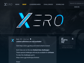 'xero.gg' screenshot
