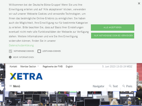 'xetra.com' screenshot