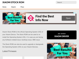 'xiaomistockrom.com' screenshot