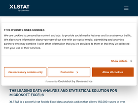 'xlstat.com' screenshot