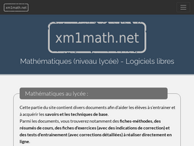 'xm1math.net' screenshot
