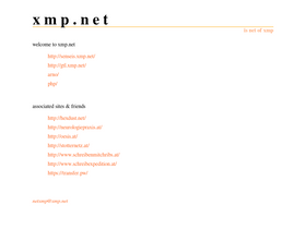 'xmp.net' screenshot