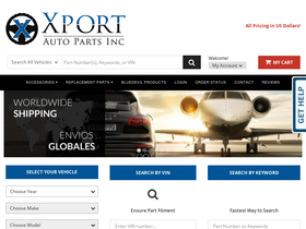 'xportautoparts.com' screenshot
