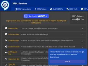 'xrpl.services' screenshot