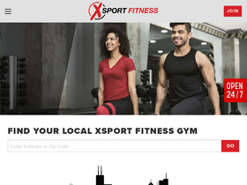 'xsportfitness.com' screenshot