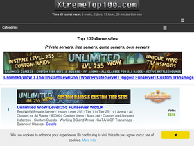 'xtremetop100.com' screenshot