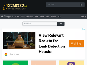 'xuanthulab.net' screenshot