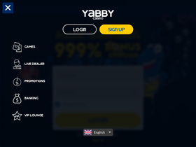 'yabbycasino.com' screenshot