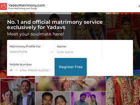 'yadavmatrimony.com' screenshot