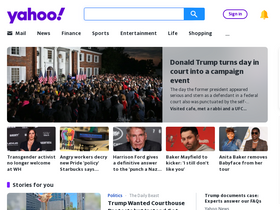 'yahoo.com' screenshot