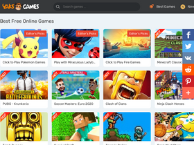 'yaksgames.com' screenshot