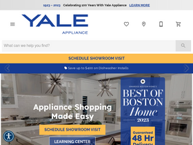 'yaleappliance.com' screenshot