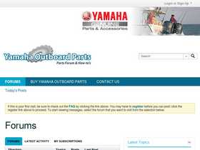 'yamahaoutboardparts.com' screenshot
