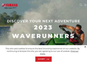 'yamahawaverunners.com' screenshot