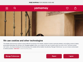 'yamamay.com' screenshot