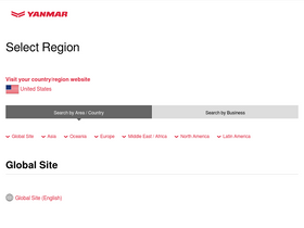 'yanmar.com' screenshot
