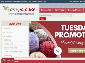 'yarn-paradise.com' screenshot