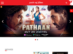 'yashrajfilms.com' screenshot