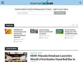 'yeahthatskosher.com' screenshot