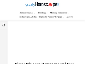 'yearly-horoscope.org' screenshot
