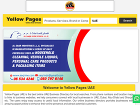 'yellowpages-uae.com' screenshot
