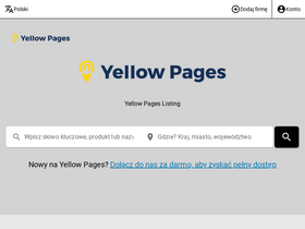 'yellowpages.pl' screenshot