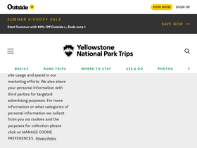 'yellowstonepark.com' screenshot