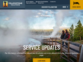 'yellowstonevacations.com' screenshot