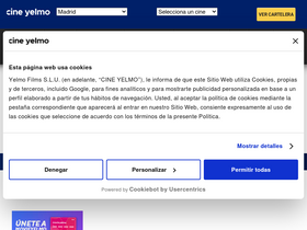 'yelmocines.es' screenshot