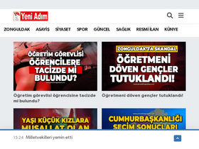 'yeniadimgazetesi.com' screenshot