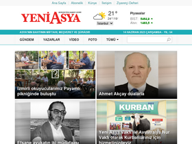 'yeniasya.com.tr' screenshot