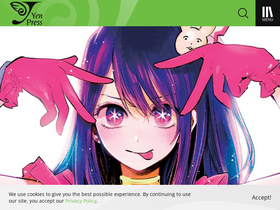 'yenpress.com' screenshot