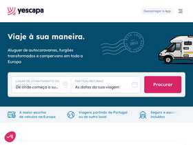 'yescapa.pt' screenshot