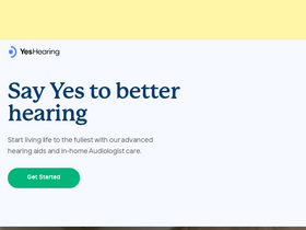 'yeshearing.com' screenshot