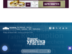 'yeshiva.co' screenshot