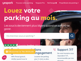 'yespark.fr' screenshot
