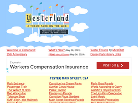 'yesterland.com' screenshot