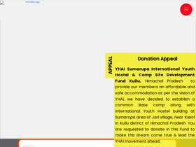 'yhaindia.org' screenshot