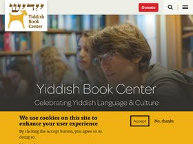 'yiddishbookcenter.org' screenshot