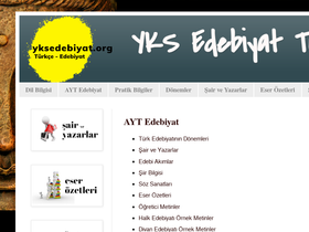 'yksedebiyat.org' screenshot