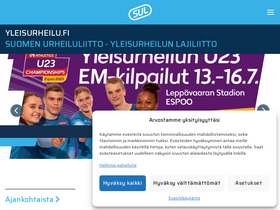 'yleisurheilu.fi' screenshot