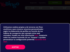 'yobingo.es' screenshot